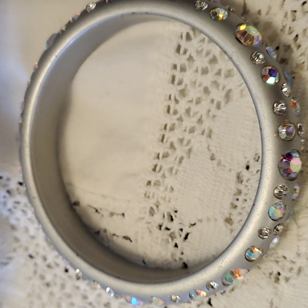 Irridescent Rhinestone Bangle - Picture 3 of 3